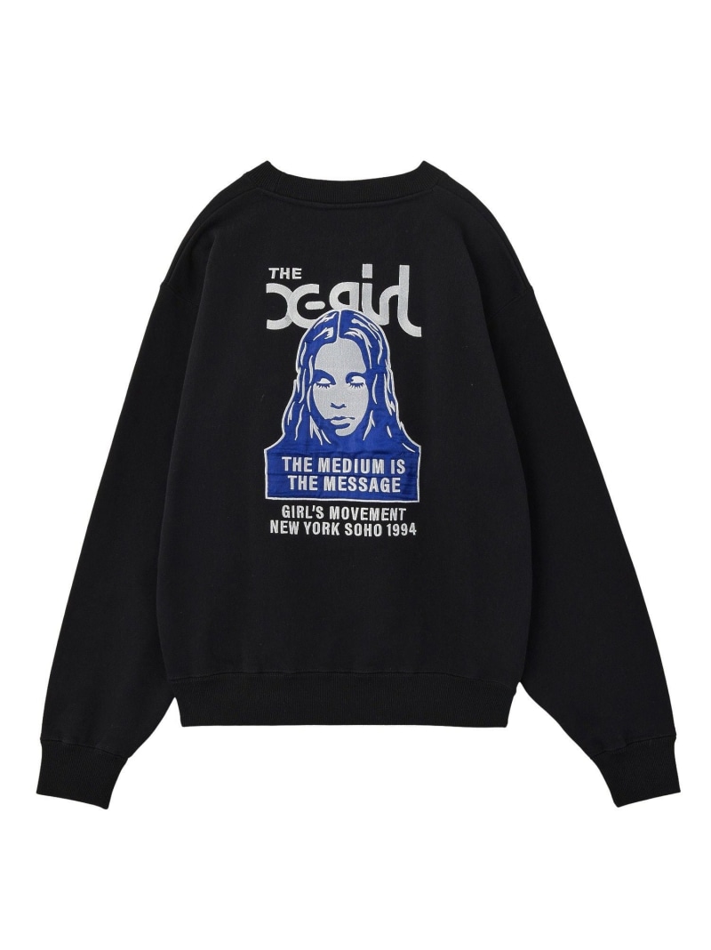 楽天市場】【SALE／10%OFF】BICOLOR BOX LOGO SWEAT TOP X-girl