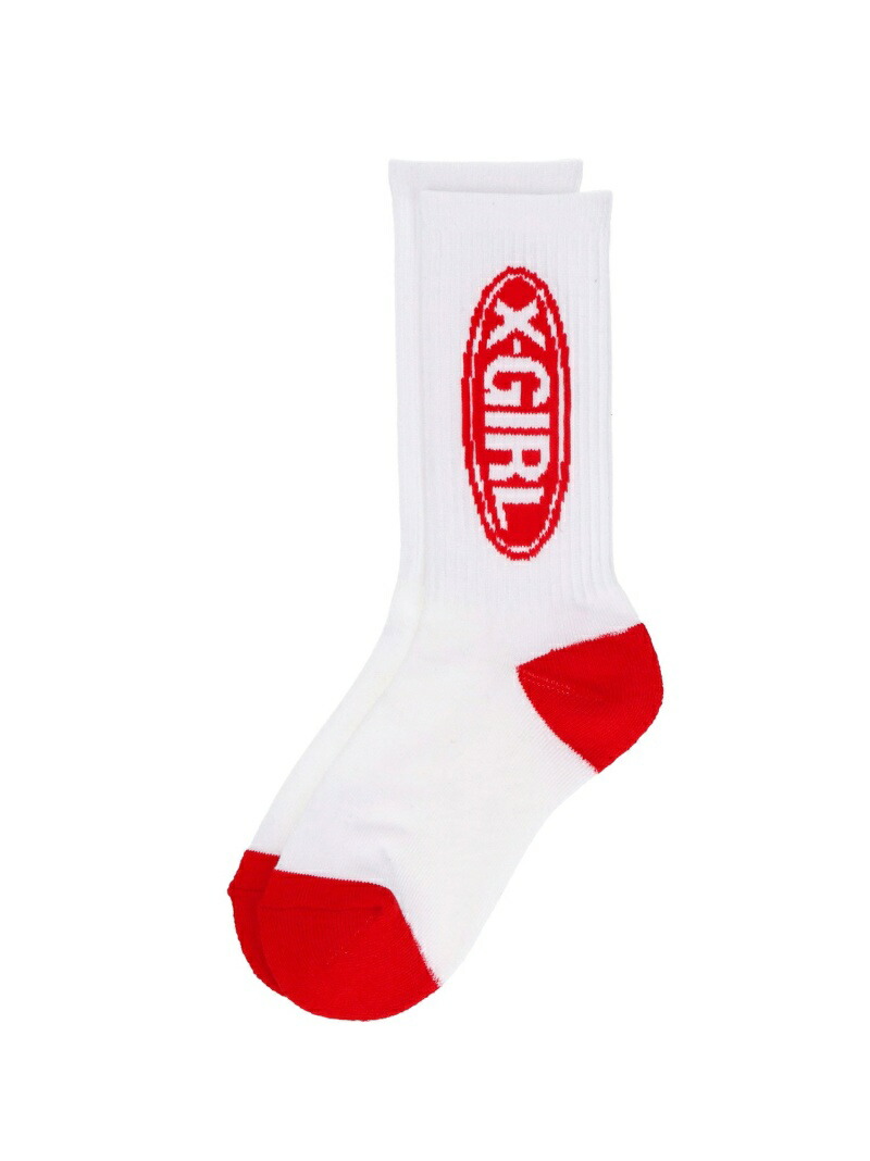 Basic Oval エックスガール ソックス Rib Logo X Girl ファッショングッズ Socks