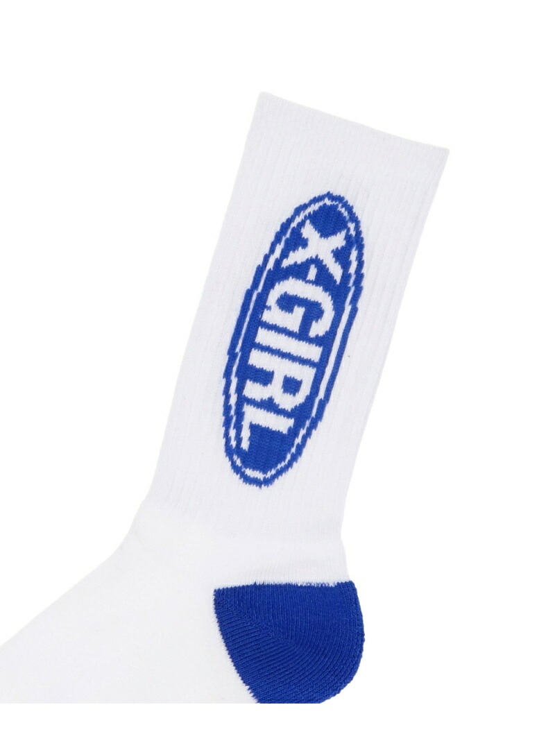Basic Oval エックスガール ソックス Logo Socks X Girl ファッショングッズ Rib