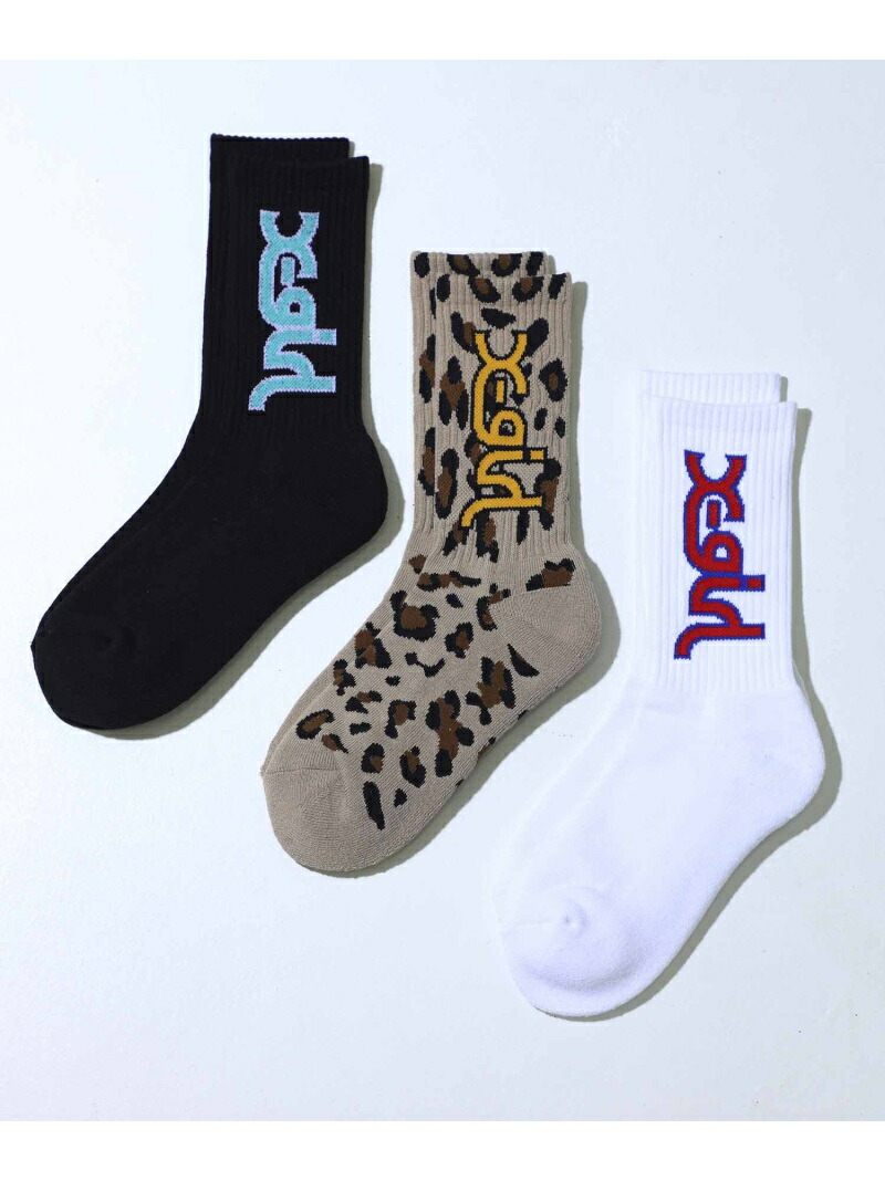 Mills Logo エックスガール Rib ファッショングッズ X Girl Socks