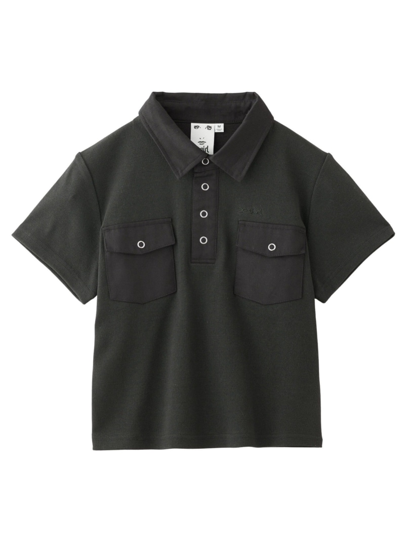 楽天市場】【SALE／70%OFF】ZIP UP KNIT POLO ポロシャツ X-girl