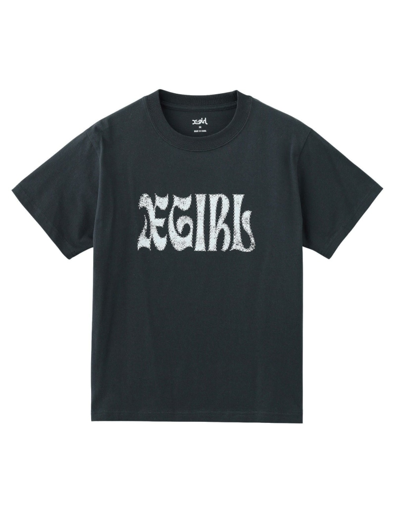 STUDDED LOGO S/S TEE X-girl エックスガール トップス カットソー・Tシャツ レッド ベージュ グレー【送料無料】[ Fashion]