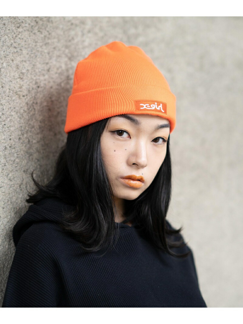 Box Logo 帽子 X Girl ニット帽 Knit ニットキャップ エックスガール Cap ヘア小物