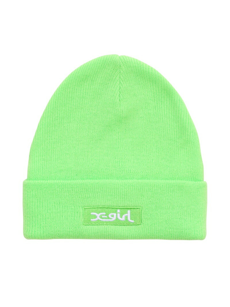 Box Logo 帽子 X Girl ニット帽 Knit ニットキャップ エックスガール Cap ヘア小物