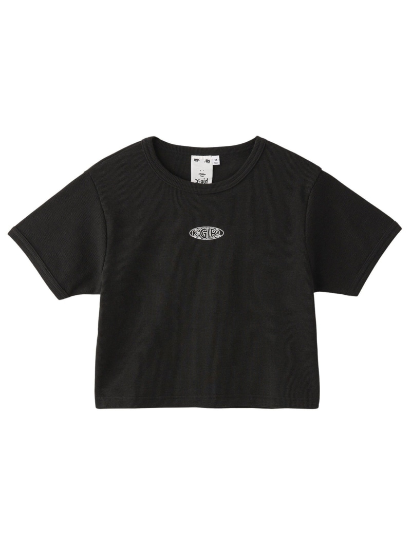 完売必須 X-girl CHENILLE EMBROIDERED LOGO MARK BABY TEE CHENILLE EMBROIDERED LOGO MARK BABY TEE（Tシャツ/カットソー