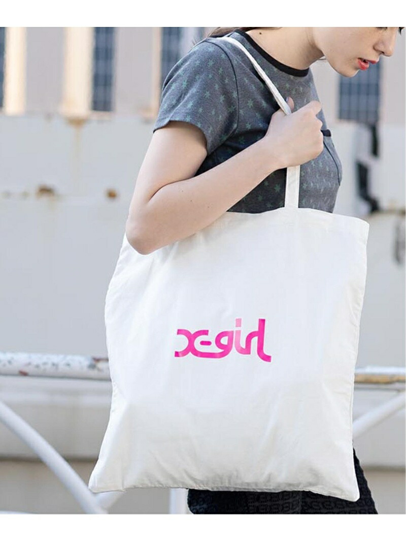 Mills Logo エックスガール Tote Bag X Girl トートバッグ