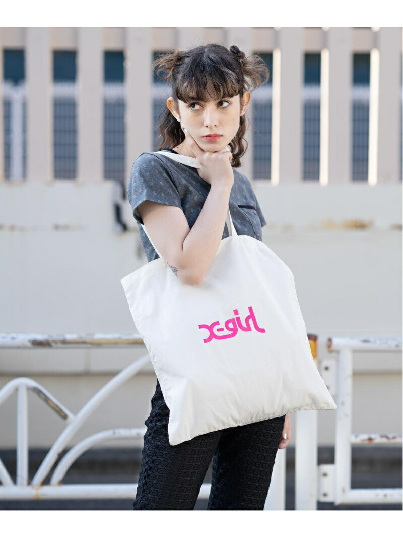 Mills Logo エックスガール Tote Bag X Girl トートバッグ