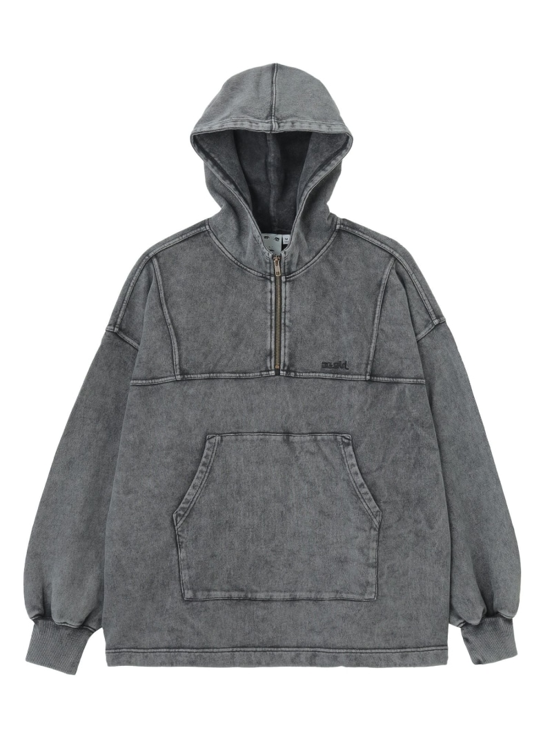 【SALE／30%OFF】FADED ANORAK SWEAT HOODIE X-girl エックスお嬢さん トップス スウェット・トレーナー パープル 黒いこと 青碧【RBA_E】【貨物輸送無料】[ Fashion]