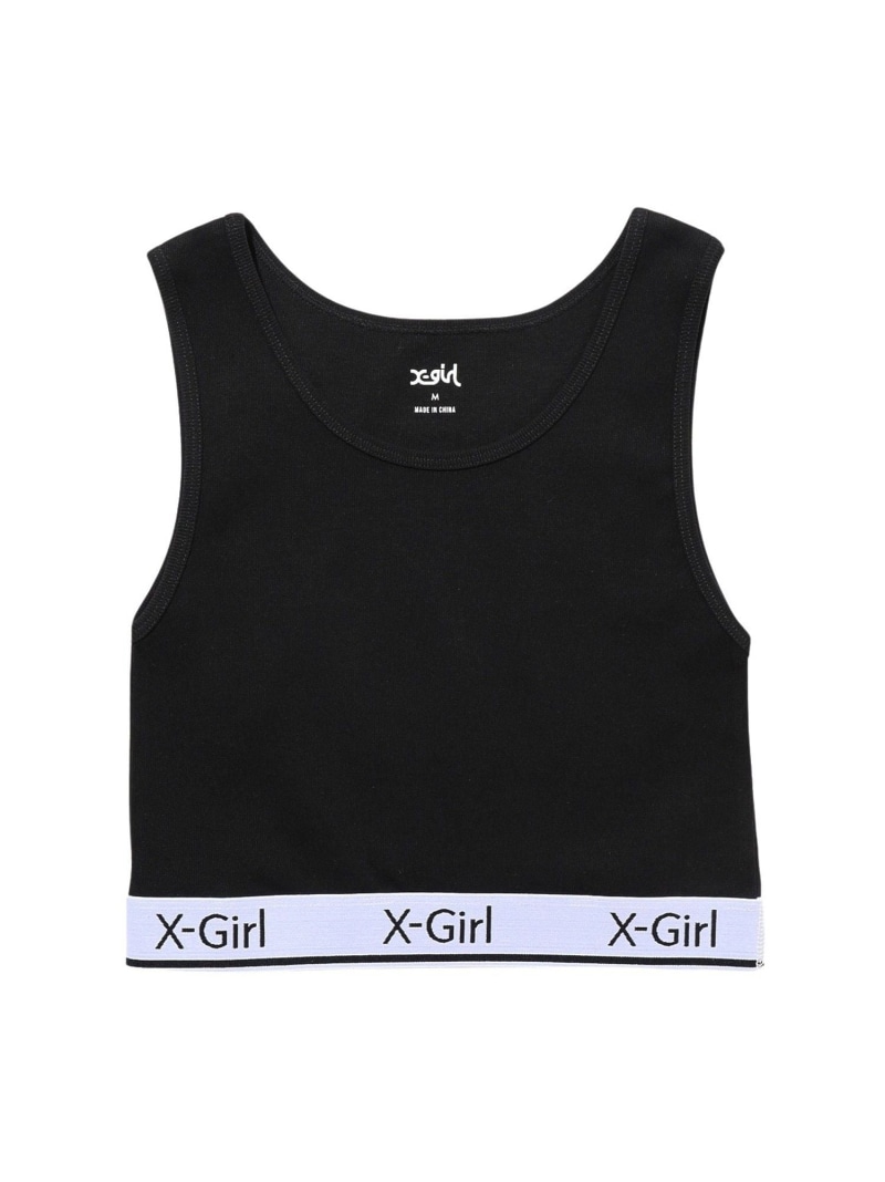 【楽天市場】LOGO AND STRIPE TANK TOP タンクトップ Xgirl Xgirl エックスガール トップス ノースリーブ