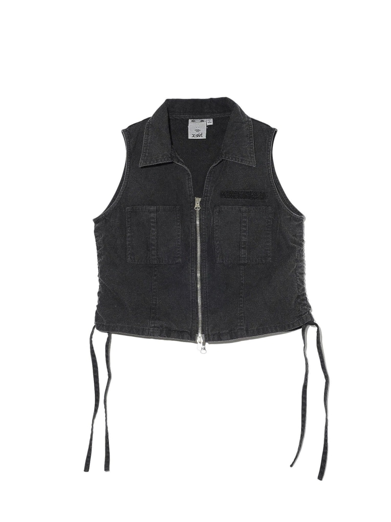 【楽天市場】【SALE／70%OFF】MILITARY COMPACT VEST X-girl エックスガール ジャケット・アウター その他の