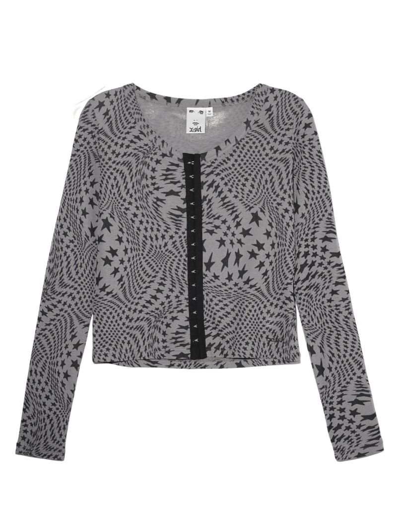 楽天市場】LEOPARD KNIT CARDIGAN ニット X-girl X-girl エックス