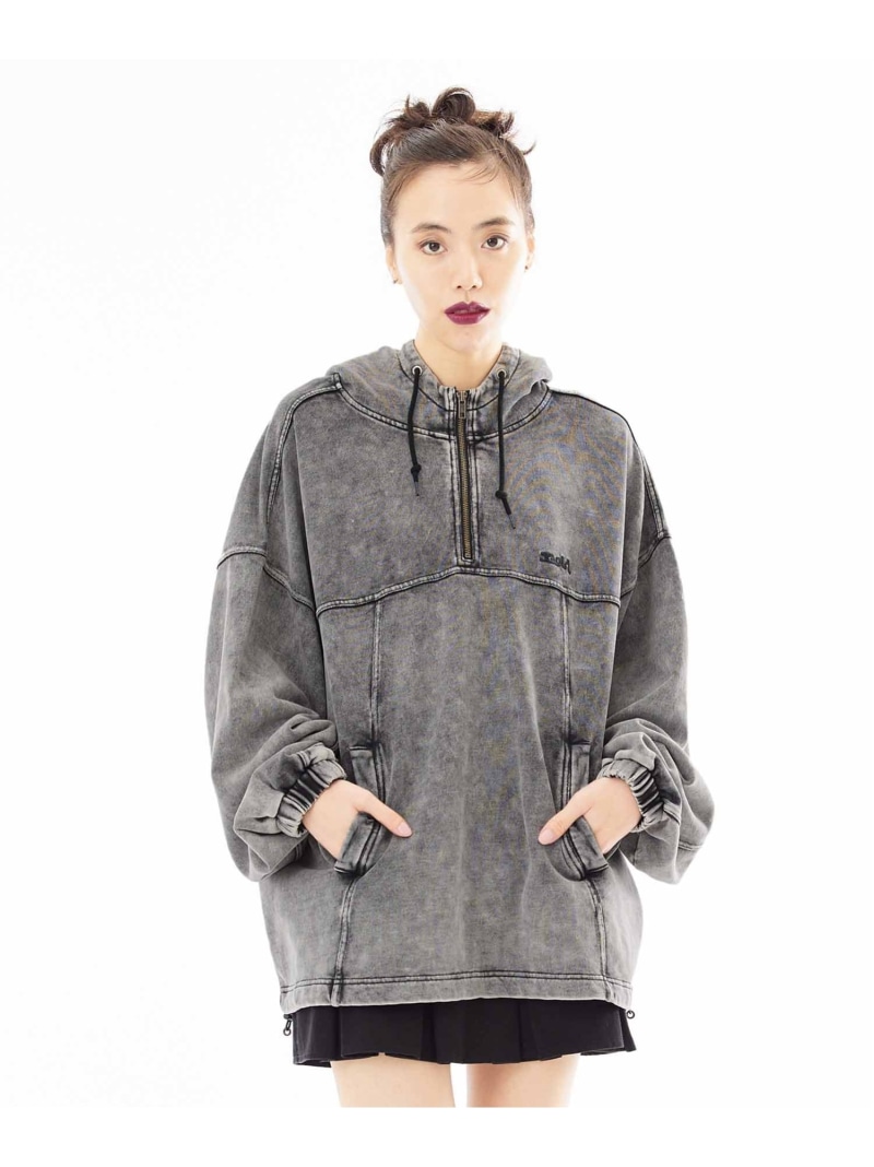 ACID WASH SWEAT HOODIE トップス X-girl X-girl エックスガール 