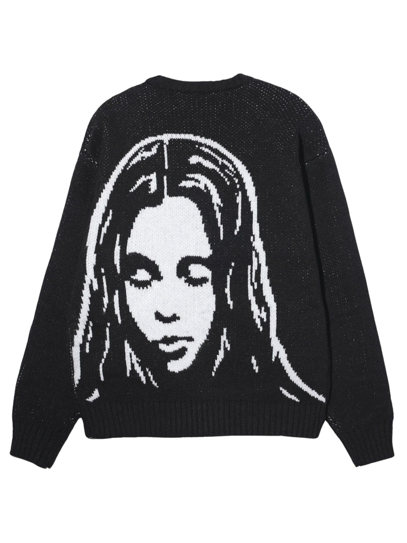 【楽天市場】【SALE／10%OFF】FACE KNIT CARDIGAN X-girl エックスガール トップス ニット グレー ブラック