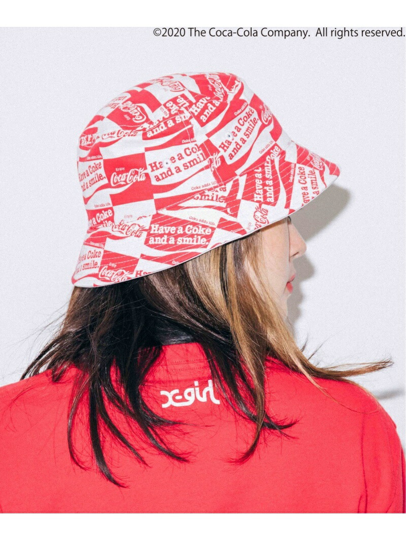 Coca Cola Checker Hat X Girl エックスガール 帽子 ヘア小物 ハット 先行予約 送料無料 Rakuten Fashion Vmaphotographystudios Com