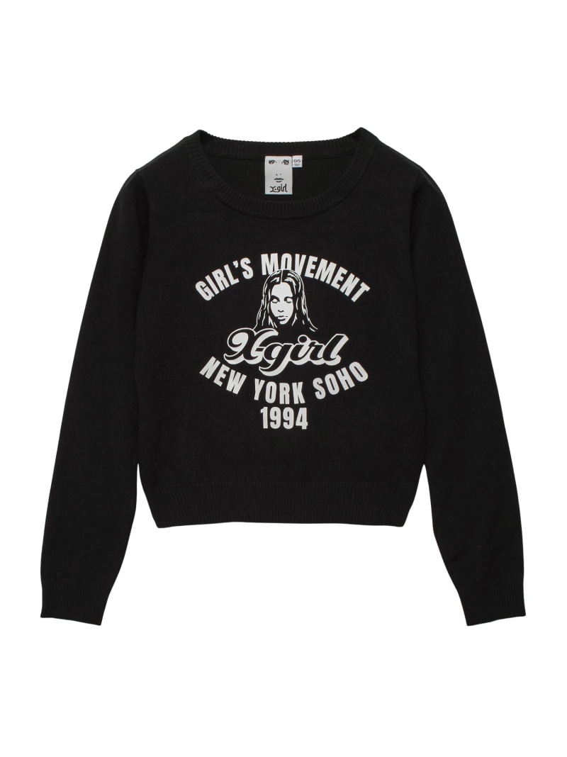 楽天市場】OVAL LOGO JACQUARD KNIT TOP ニット X-girl X-girl