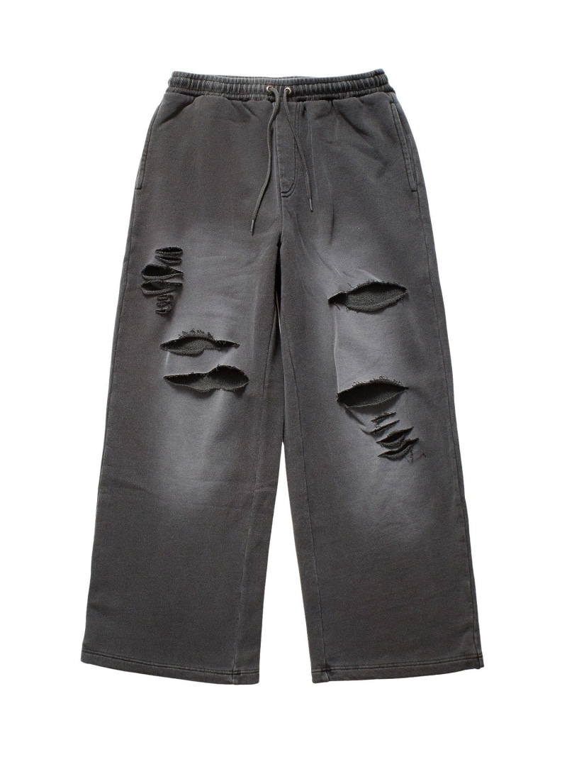 DISTRESSED SWEATPANTS X-girl エックスガール パンツ その他のパンツ オレンジ ブラック グリーン【送料無料】[ Fashion]