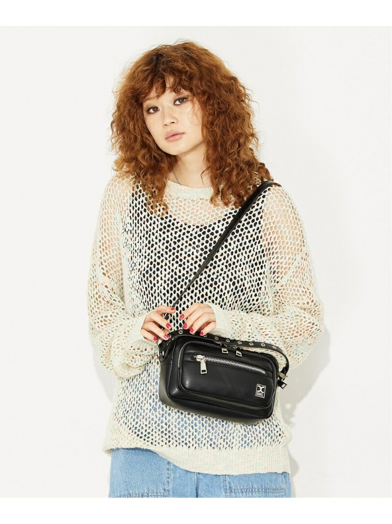 Faux Leather エックスガール 2way Bag X Girl バッグ Shoulder