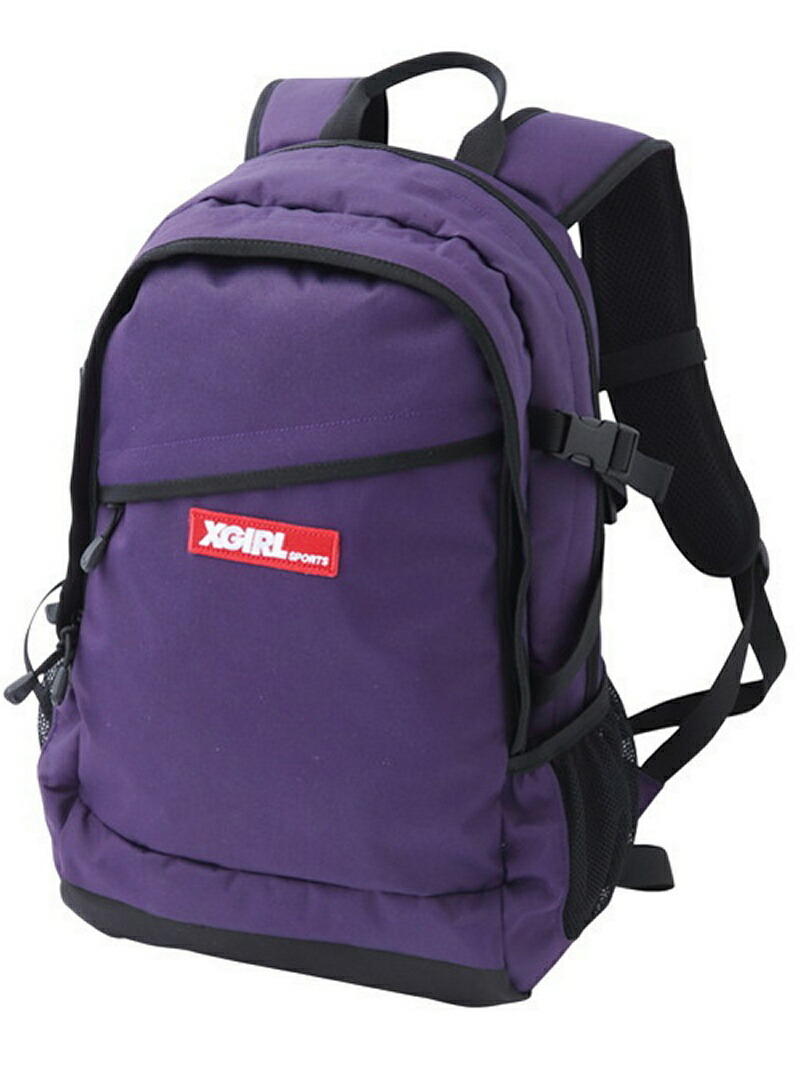楽天市場 Rakuten Fashion Hiking Backpack バックパック リュック X Girl エックスガール バッグ リュック バックパック パープル ブラック 送料無料 X Girl エックスガール