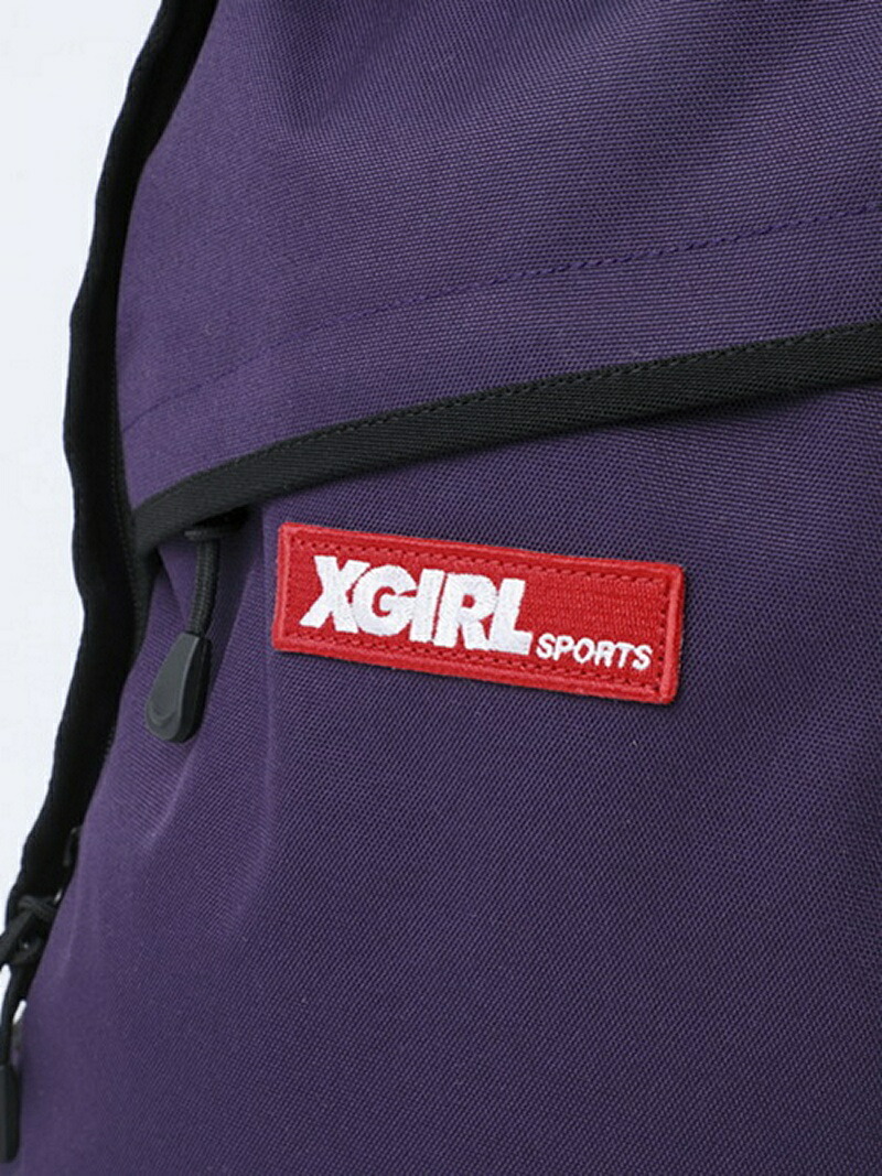 楽天市場 Rakuten Fashion Hiking Backpack バックパック リュック X Girl エックスガール バッグ リュック バックパック パープル ブラック 送料無料 X Girl エックスガール
