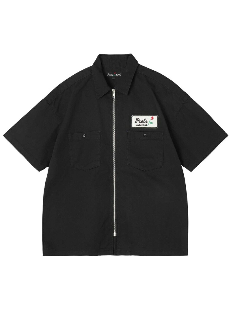 【楽天市場】Xgirl×PEELS ZIP UP SHIRT Xgirl エックスガール トップス シャツ・ブラウス ブラック ネイビー