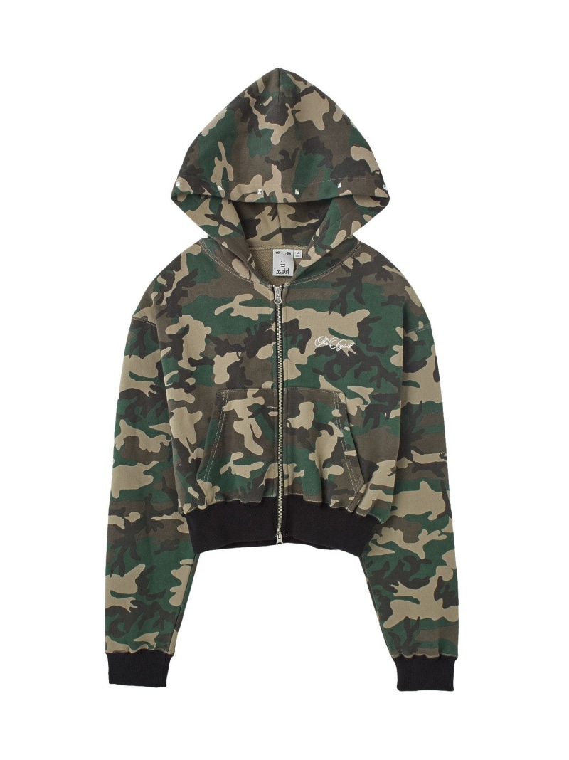 【SALE／30%OFF】ONE POINT PENCIL SCRIPT LOGO ZIP UP SWEAT HOODIE X-girl エックスガール トップス スウェット・トレーナー カーキグリーン グレー ブラック【RBA_E】【送料無料】[ Fashion]｜X-girl／エックスガール