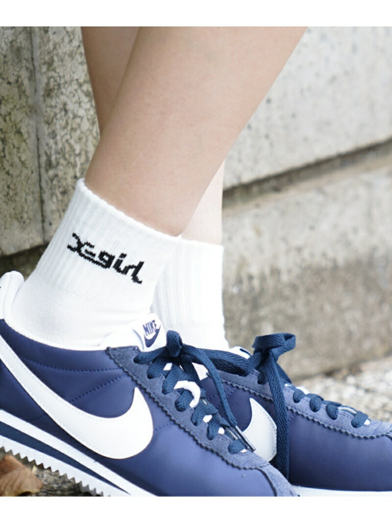 Logo 2p ソックス エックスガール Socks ファッショングッズ X Girl