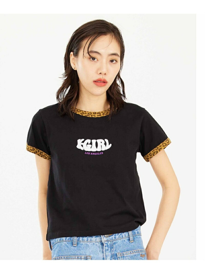 【楽天市場】LEOPARD TRIM S/S BABY TEE Tシャツ X-girl X-girl エックスガール トップス カットソー・T