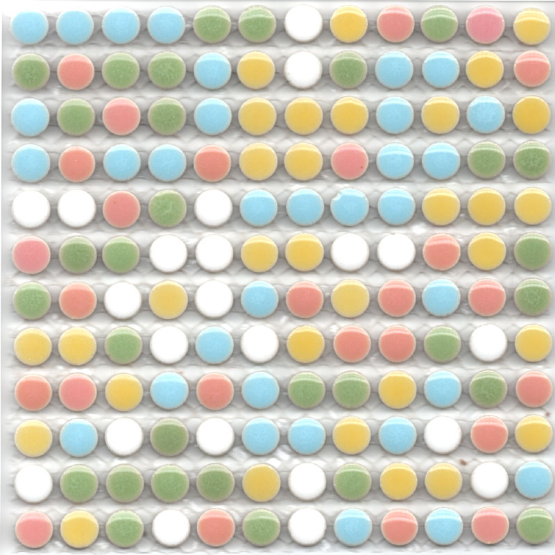 10mm(1cm)の小さな丸タイルモザイクタイル 10mm丸25g単位で量り売りします（35粒前後）10×10×4mm【ゆうパケット可】【 300gまでゆうパケット可能】 ガーデン資材はエクステルホームズ