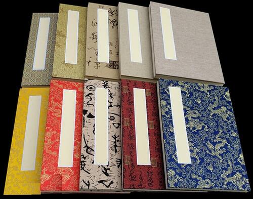 二つ折り屏風　書　骨董　特大 尾長鶏 刺繍画 衝立 Z672｜骨董店 のびる 古美術 骨董 和風建具