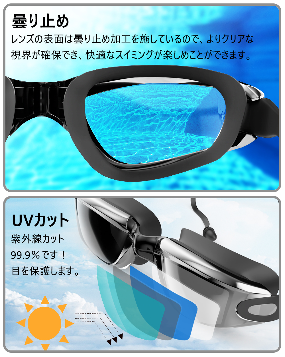 新素材新作 スピード speedo ゴーグル 男女兼用 大人用 くもり止め UV