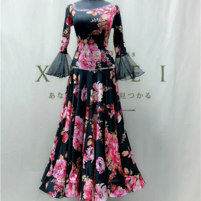 レディースファッション ドレス あす楽対応 受注生産 セミオーダー 社交ダンス 社交ダンスドレス ダンス衣装 発表会 ステージ衣装 モダンドレス ラテンドレス スカート 競技用 デモ用 練習用 ワルツドレス ワンピース パーティードレス ダンスウエア トップス