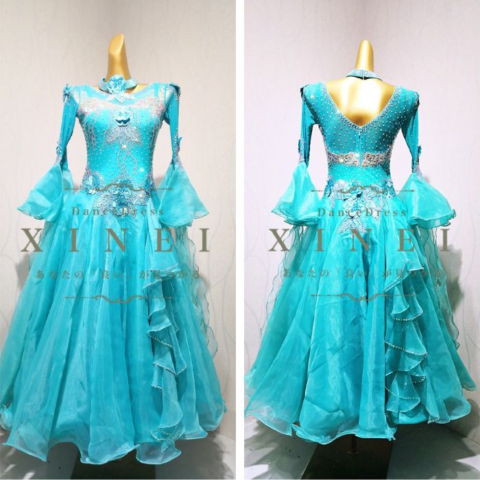 社交ダンスドレス　スタンダードドレス　デモ　トライアル　Ｍ　ラテンドレス 楽天市場】【受注生産・セミオーダー】社交ダンス ドレス ダンス