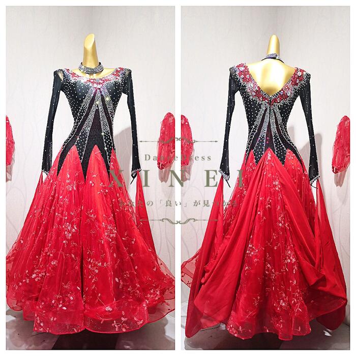 社交ダンス、デモ用ドレス 楽天市場】【受注生産・セミオーダー】社交ダンス ドレス ダンスドレス