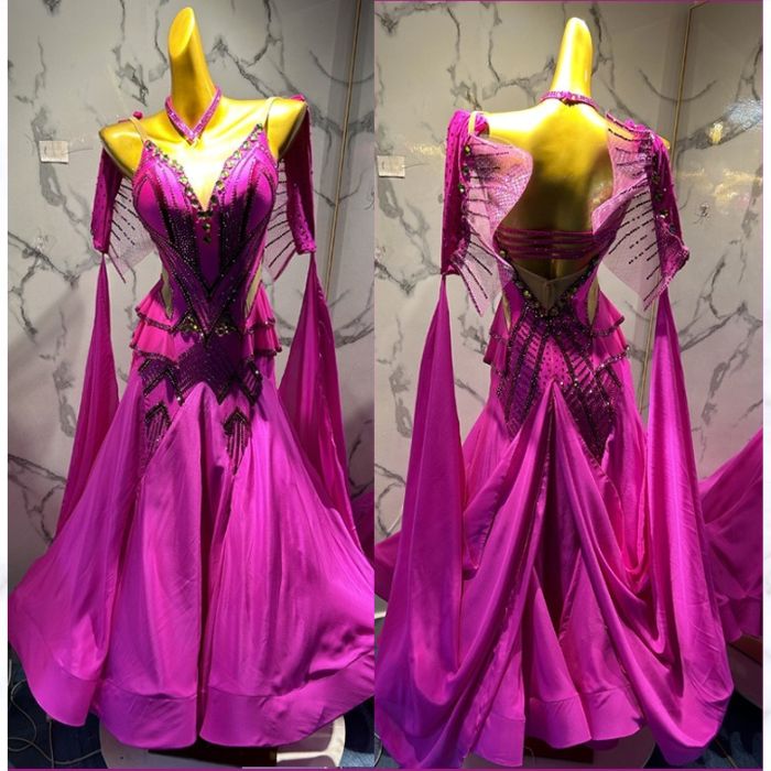 楽天市場】【受注生産・セミオーダー】社交ダンス ドレス ダンスドレス