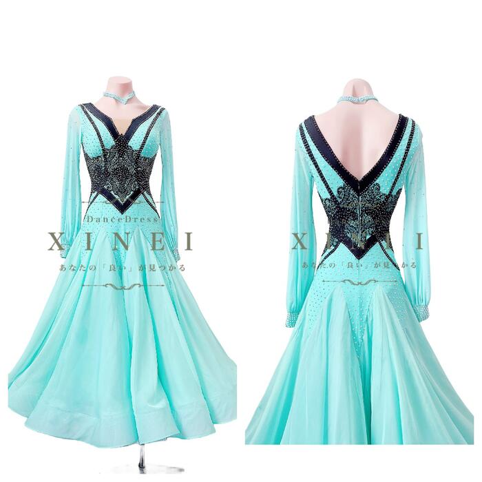 楽天市場】【受注生産・セミオーダー】社交ダンス ドレス ダンスドレス