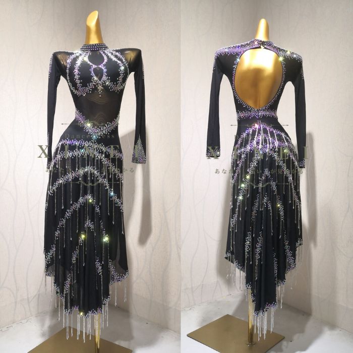 楽天市場】【受注生産・セミオーダー】社交ダンス ドレス ダンスドレス