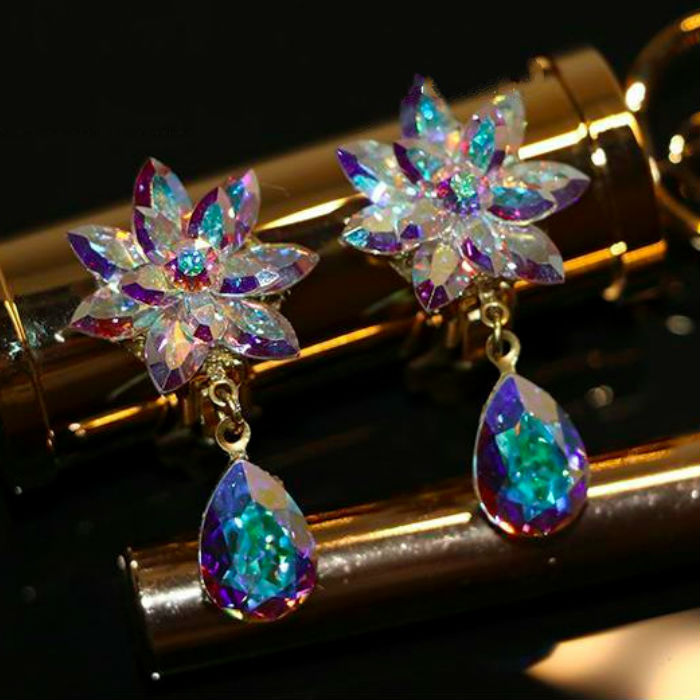 社交ダンス アクセサリー 競技会 デモ パーティー ラテンドレス モダンドレス イヤリング ピアス YP004 【XINEI】|XINEIダンスドレス