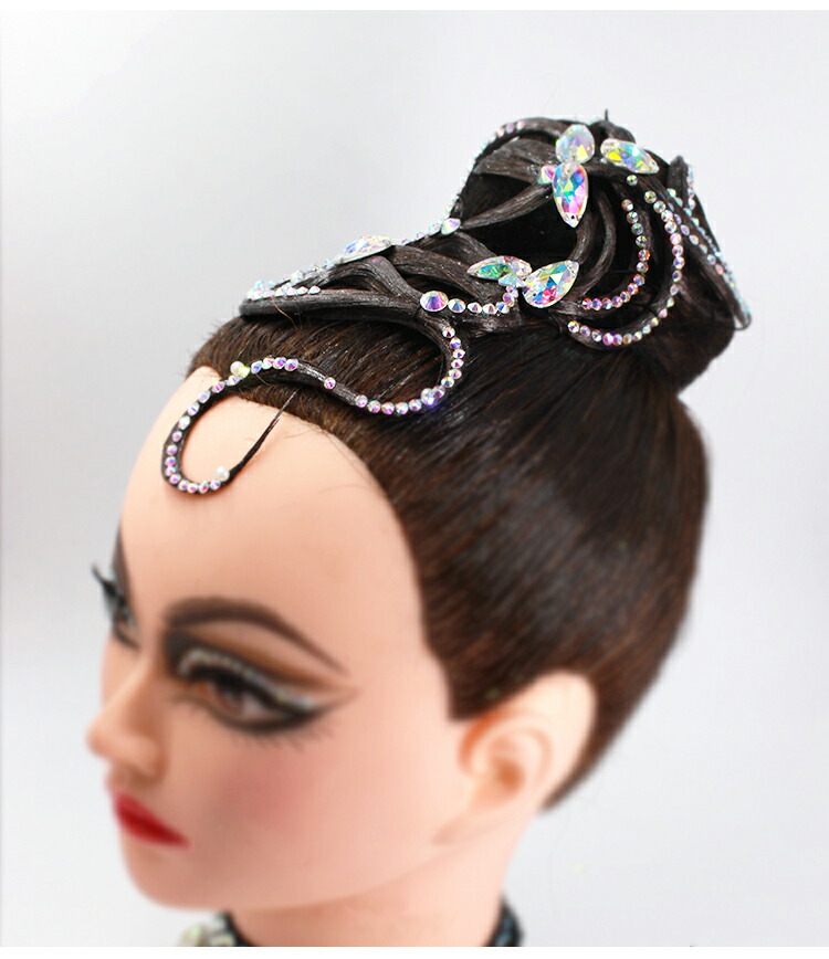 楽天市場 社交ダンス ヘアアクセサリー 髪飾り 競技会 デモ パーティー ラテンドレス モダンドレス ヘアオーナメント H008 Xineiダンスドレス