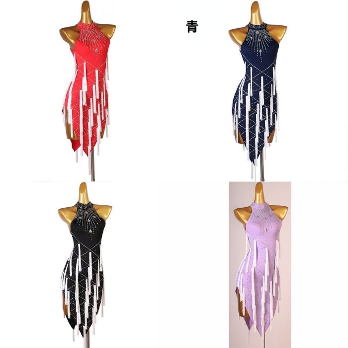 社交ダンス　ラテンダンス　ドレス　￼衣装　￼ステージ サイズ有りM/L/XL/2XL/3XL」社交ダンス ラテンドレス ステージ衣装