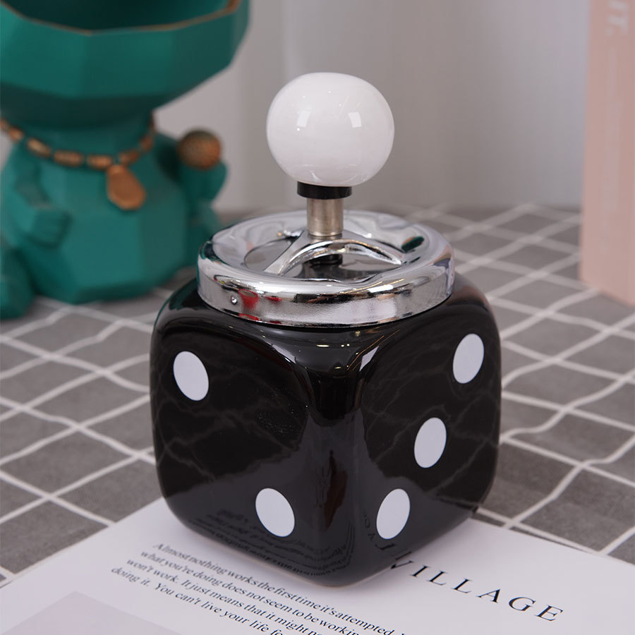 楽天市場】灰皿 ダイス おしゃれ ターンアッシュトレイ ホワイト