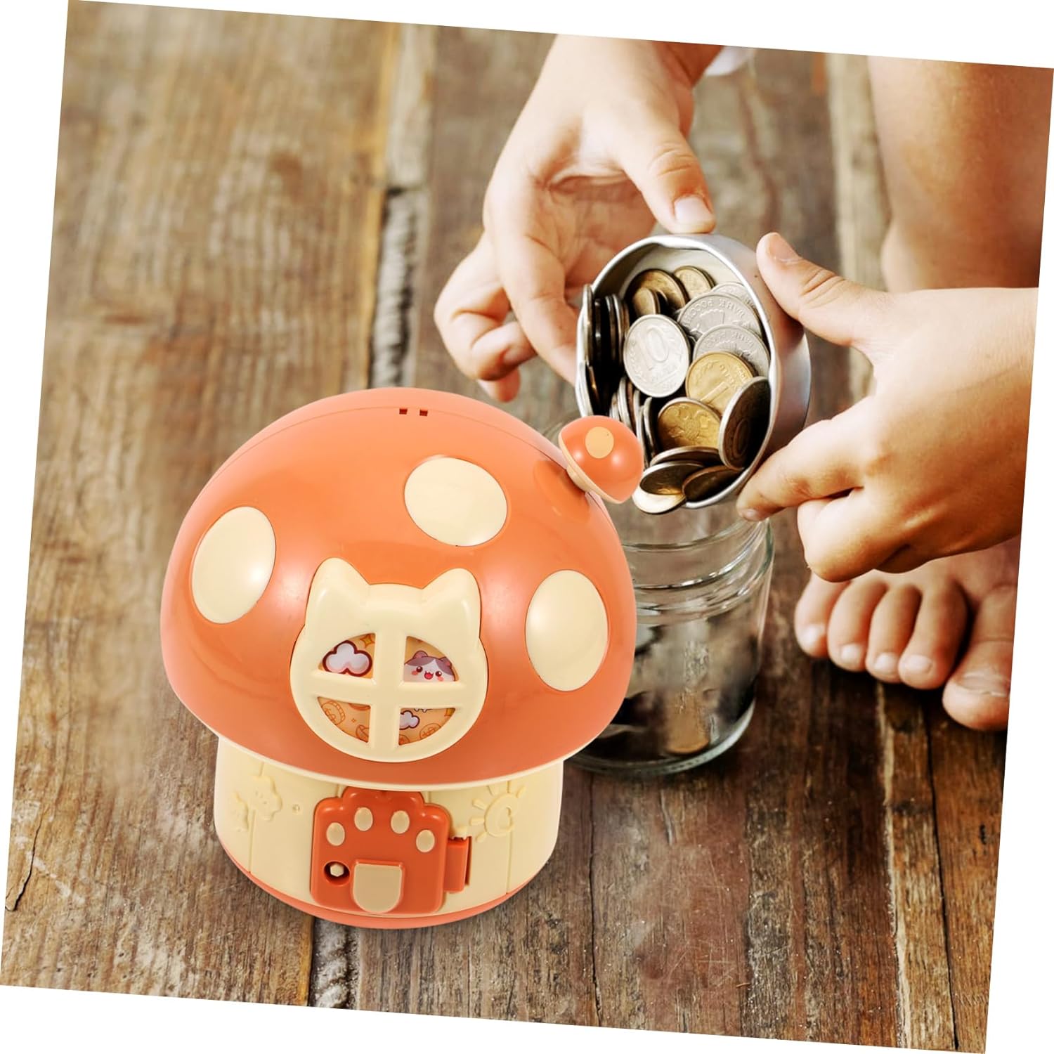 楽天市場】コイン貯金箱 現金貯金箱 ミニ貯金箱 貯金箱 キノコ貯金箱 漫画の貯金箱 かわいい貯金箱 コインボックス キノコハウス貯金箱 装飾的な貯金箱  : UT.village かわいい貯金箱樹脂クリエイティブ貯蓄ボックスモダンなデスクトップ装飾コイン瓶リビングルーム用