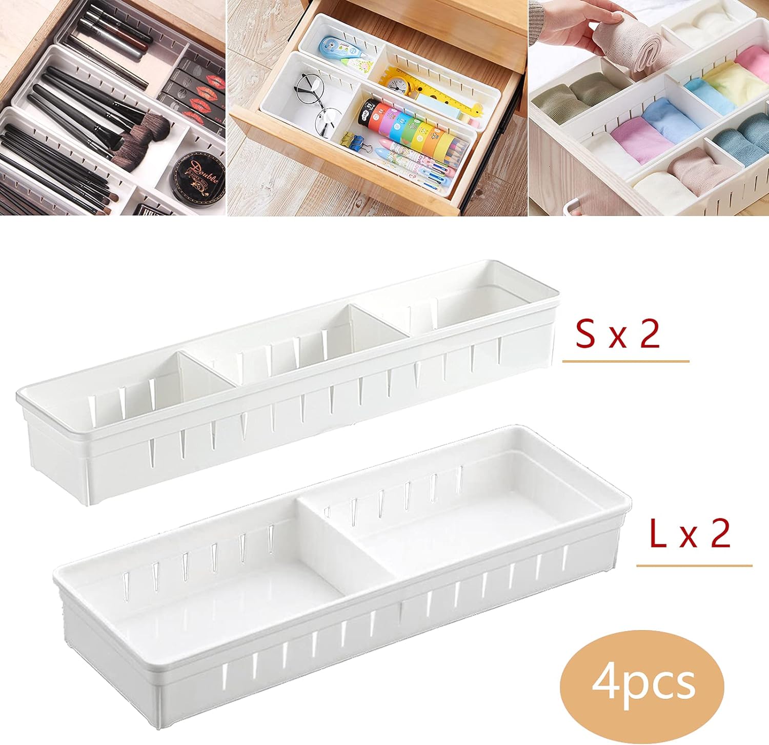 栗の木の引き出し式トレイ KOMPLEMENT コムプレメント 引き出し式トレイ, ホワイト, 75x58 cm - IKEA