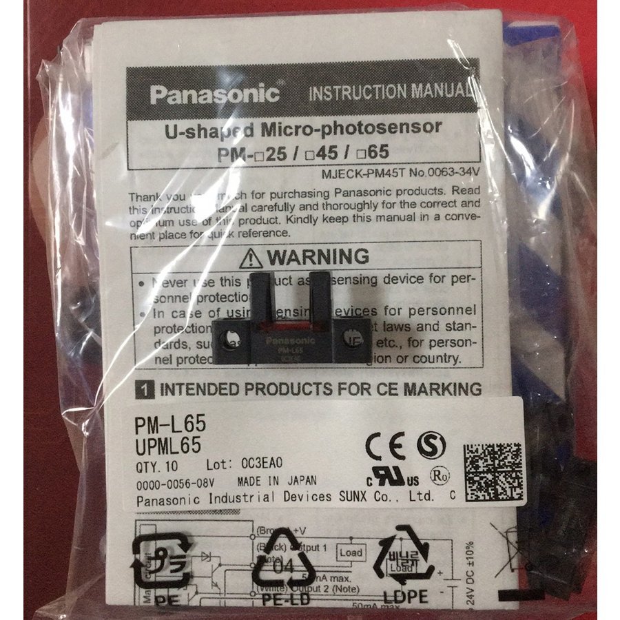 【新品★送料無料】10個 Panasonic パナソニック PM-L65 センサー スイッチ【6ヶ月保証】|BWBJ店