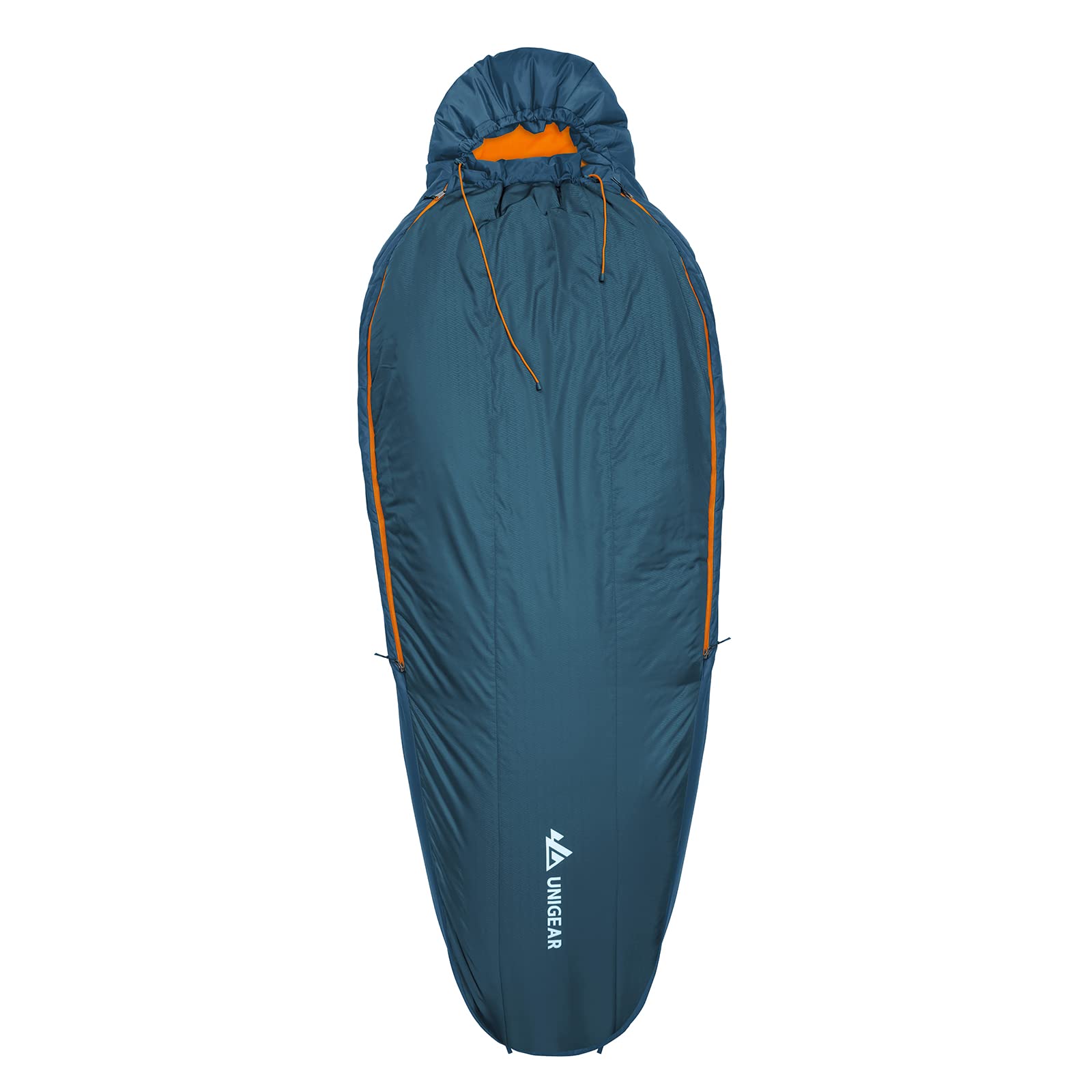 Unigear Campy Trail 50°F - 寝袋 マミー型 キャンプ シュラフ マミー型 防水保温 軽量大人も子供適用 洗える寝袋 耐寒温度-12℃ 冬用 夏用軽量 コンパクト 登山 ツーリング 緊急 キャンプ用品 収納袋付き商品 キャンプ L