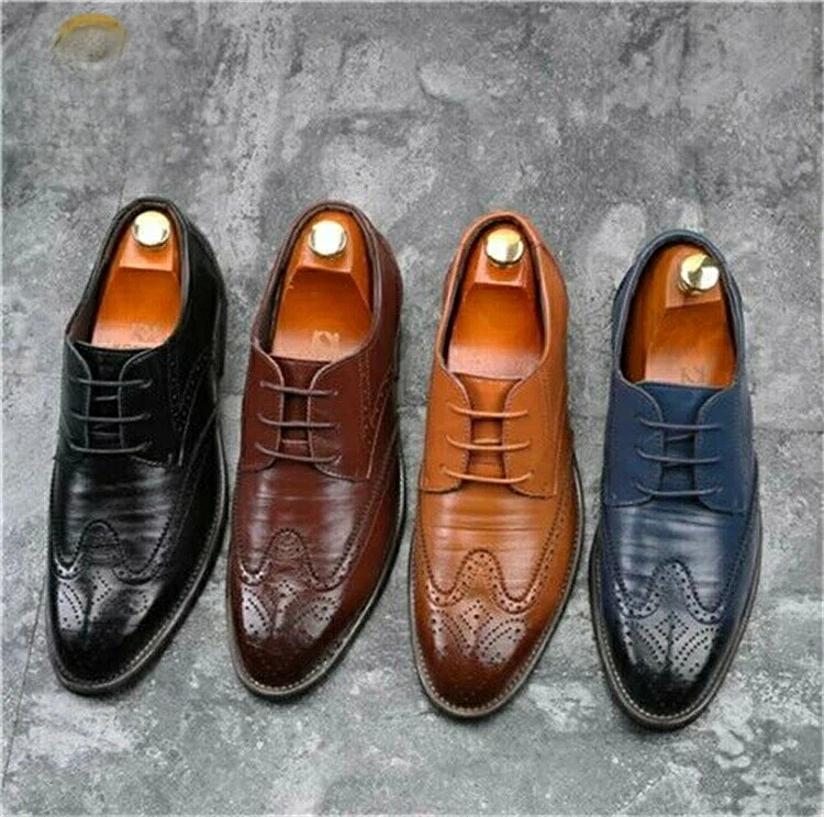 THOM WILLS メンズビジネスシューズ 4色展開 ウイングチップデザイン 上品な革靴 長時間歩ける疲れない設計 つま先広め 通気性抜群 滑り止めソール オフィスシューズ フォーマル靴 紳士靴 社会人男子|ANDU店