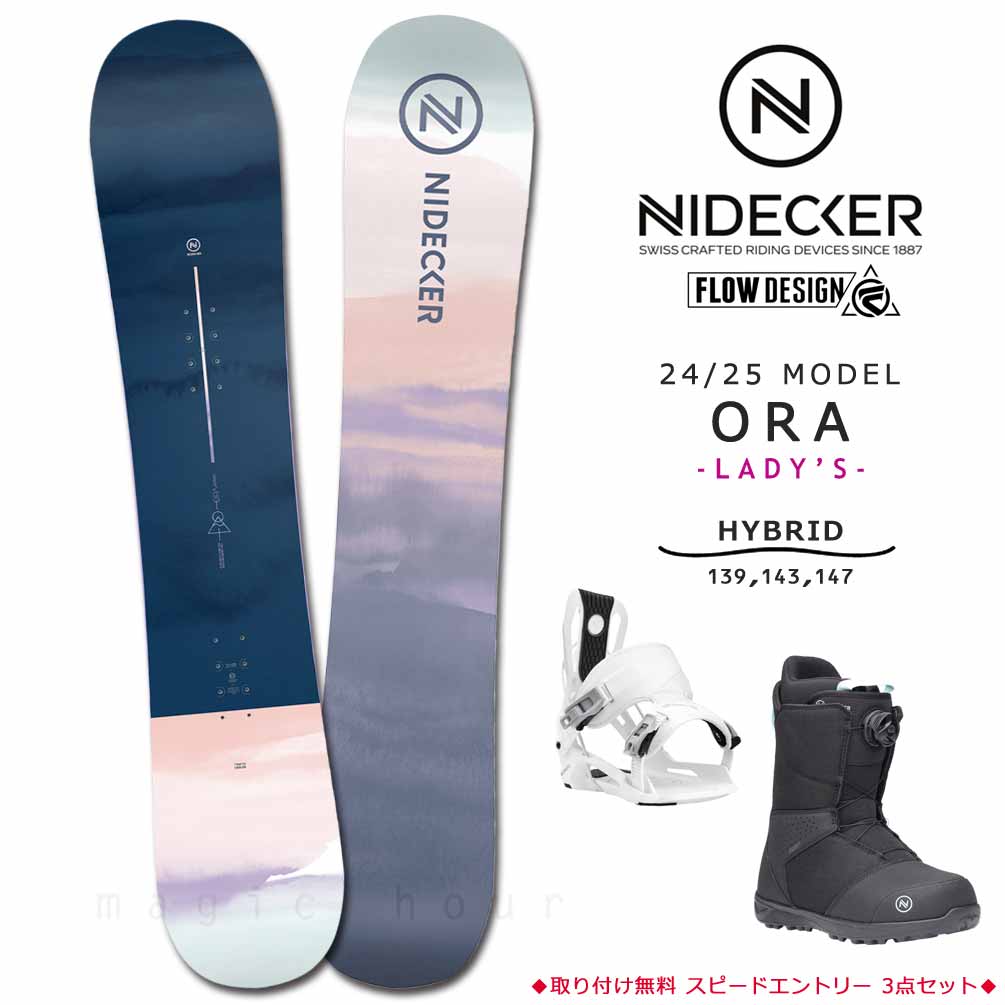 楽天市場】スノーボード 板 レディース 2点 セット 23-24 NIDECKER