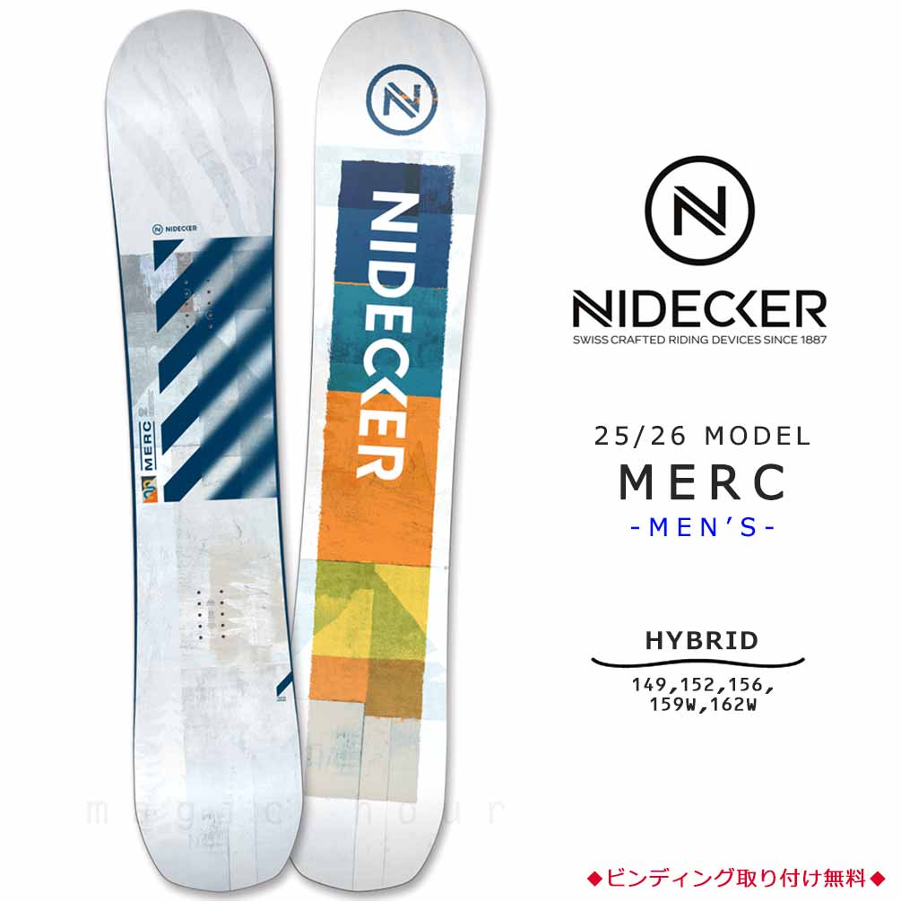 NIDECKER VERVE 2024 157 ナイデッカー スノーボード NIDECKER VERVE