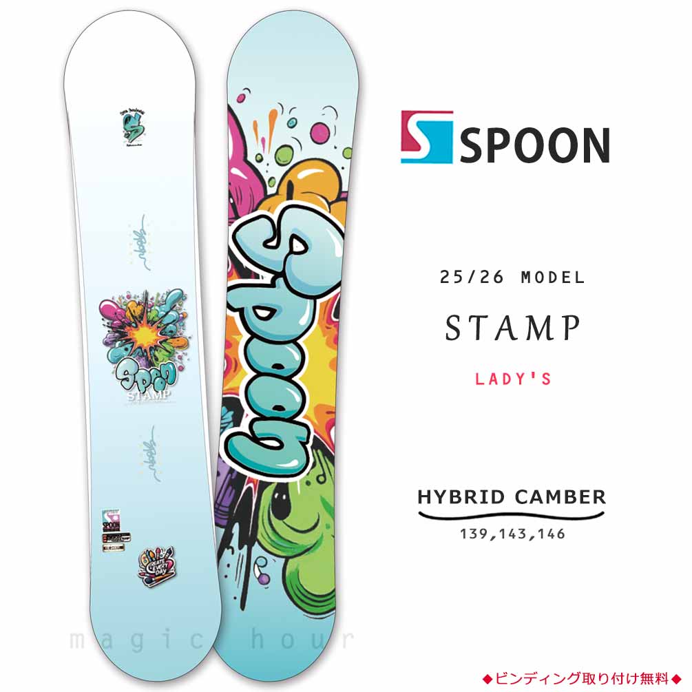 楽天市場】スノーボード 板 レディース 単品 SPOON スプーン STORY