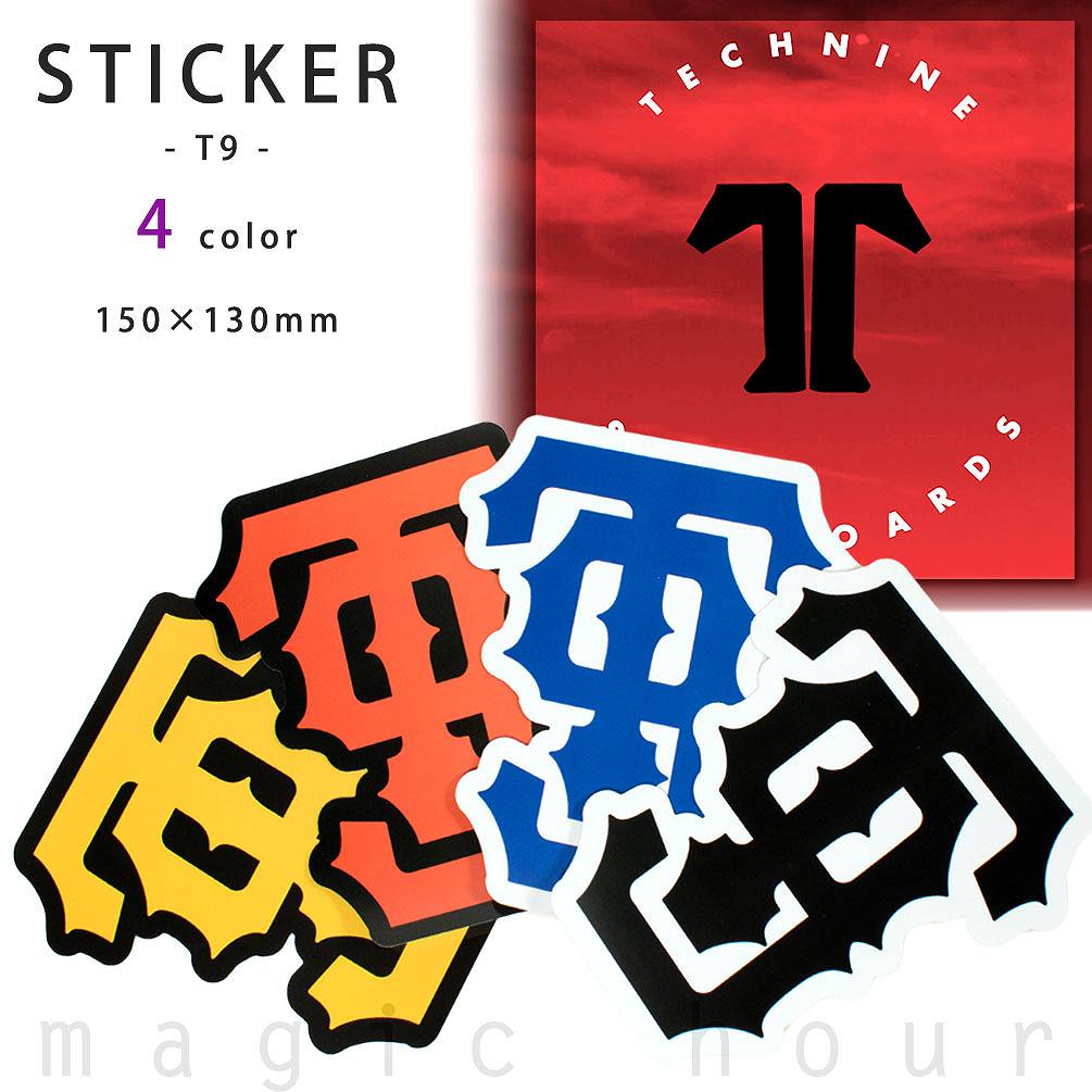 楽天市場 送料無料 Technine テックナイン ステッカー ブランドおしゃれ かっこいい T9ロゴ T9 Sticker T9 マジック アワー