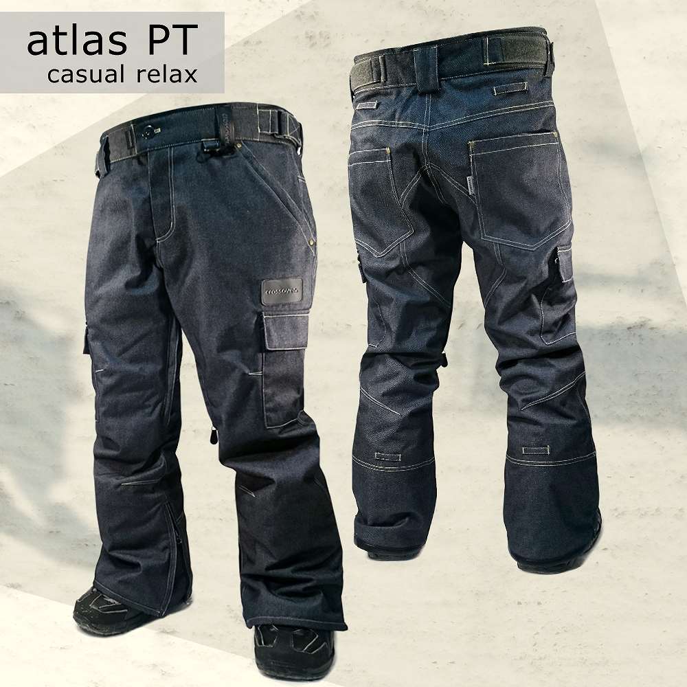 スノーボード スノボー ウェア メンズ レディース スリム 細身 デニム パンツ 下 Crossover クロスオーバー Atlas Pants Csw8505 カーゴ ストレート Mergertraininginstitute Com